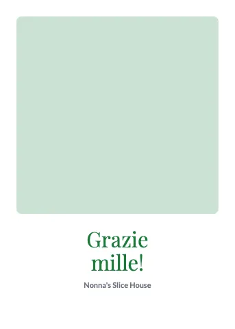 Pizzeria photo greeting card template