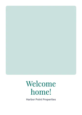 Property management photo greeting card template
