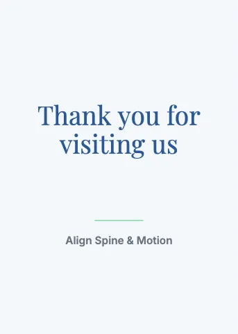 Chiropractic & physio thank you greeting card template