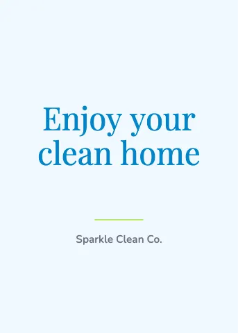 Cleaning services thank you greeting card template