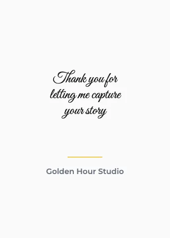 Photography & creative thank you greeting card template