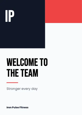 Fitness & gym colour corner greeting card template