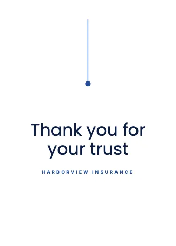 Insurance agency fine line greeting card template