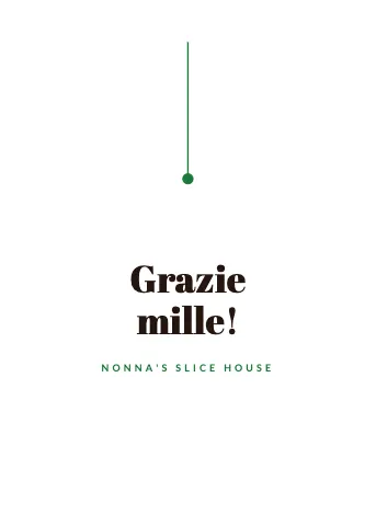 Pizzeria fine line greeting card template