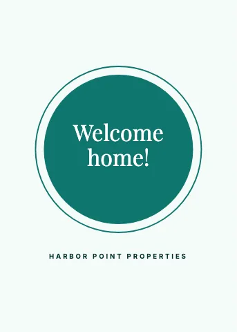 Property management seal greeting card template