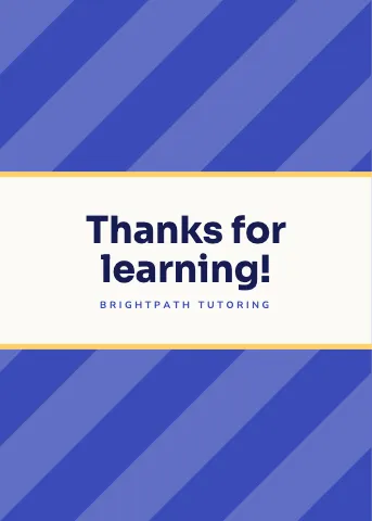 Tutoring ribbon stripes greeting card template