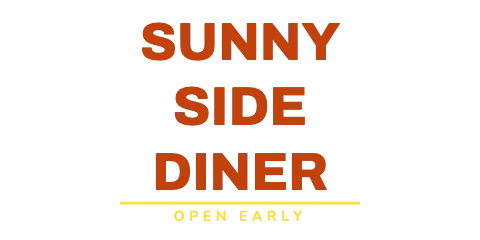 Breakfast diner stacked wordmark hat template