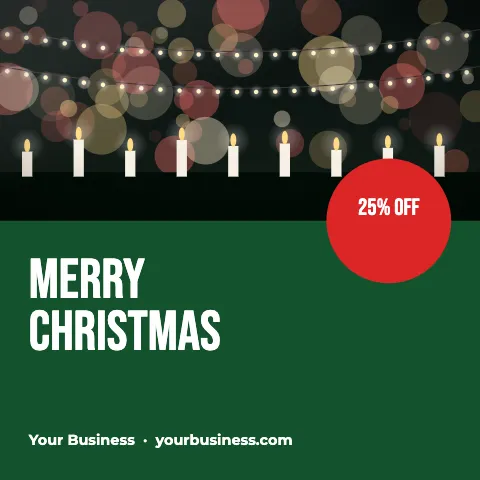 Christmas colour block split social media post template