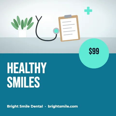 Medical & dental colour block split social media post template