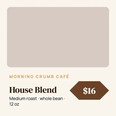 Café & bakery product spotlight social media post template