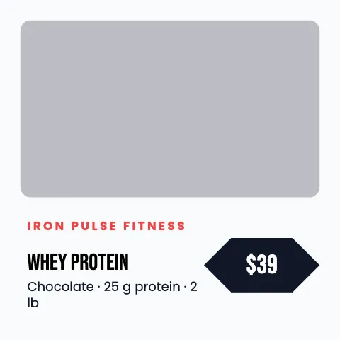 Fitness & gym product spotlight social media post template