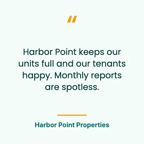 Property management testimonial social media post template