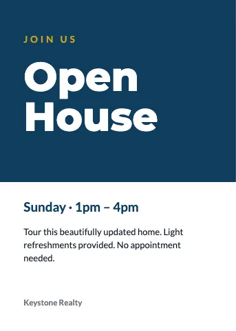 Real estate modern invitation template