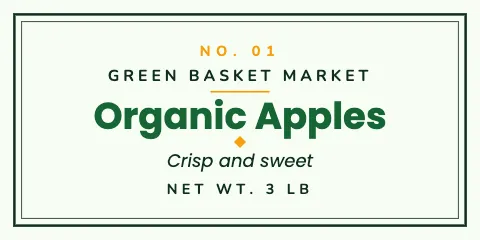 Grocery & market apothecary label template