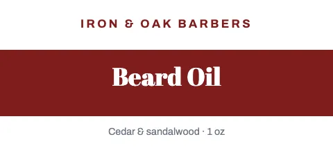 Barbershop bold band label template