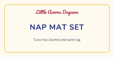 Daycare & preschool framed label template
