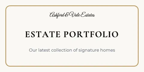 Luxury homes framed label template