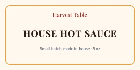 Restaurant framed label template