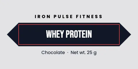 Fitness & gym hex tag label template