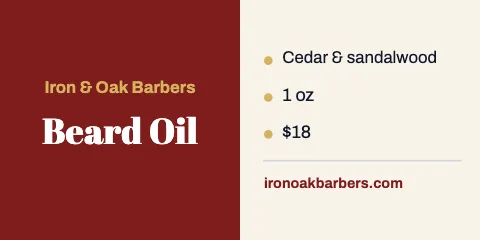 Barbershop info panel label template