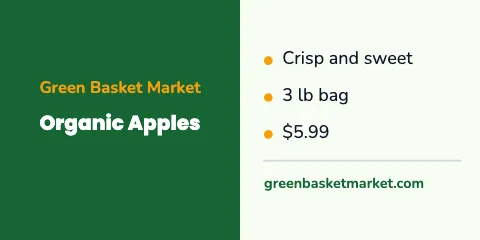 Grocery & market info panel label template
