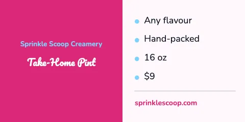 Ice cream shop info panel label template