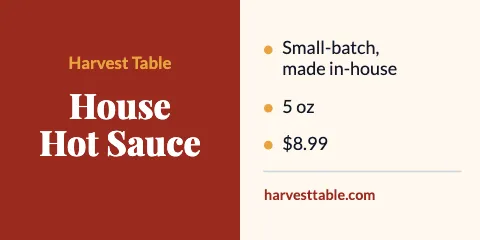Restaurant info panel label template