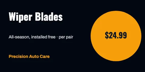 Auto repair with price label template