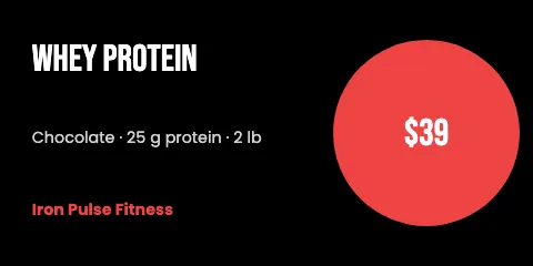 Fitness & gym with price label template