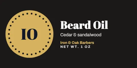 Barbershop seal label template