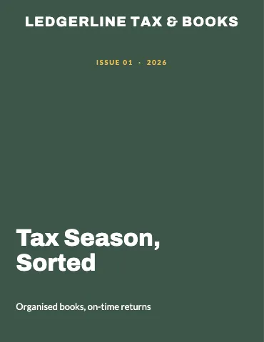 Accounting & tax issue magazine template