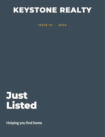 Real estate issue magazine template