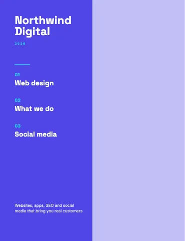 Tech & agency split cover magazine template