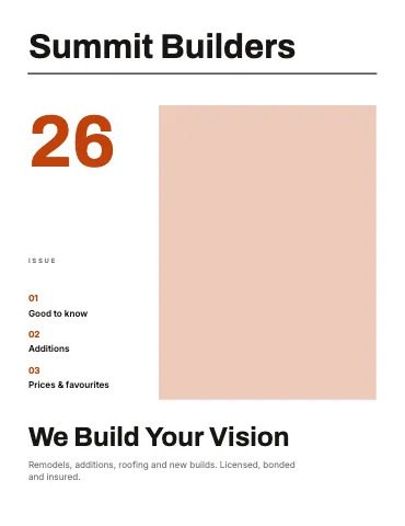 Contractor & construction swiss grid magazine template