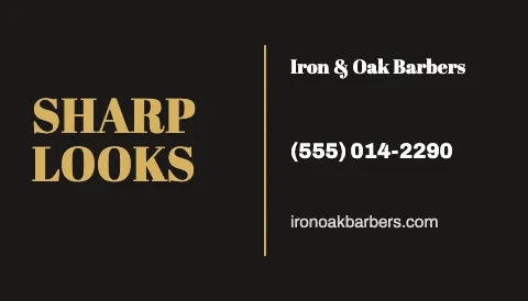 Barbershop bold magnet template