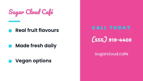 Desserts & boba checklist magnet template