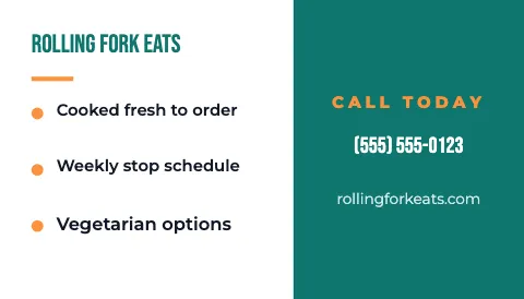 Food truck checklist magnet template