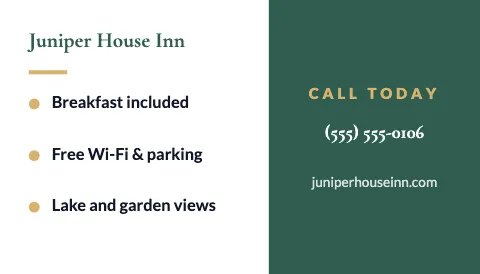 Hotel & B&B checklist magnet template