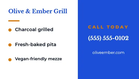 Mediterranean grill checklist magnet template