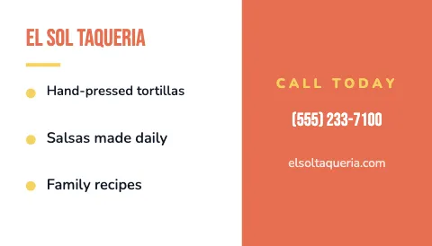 Taqueria checklist magnet template