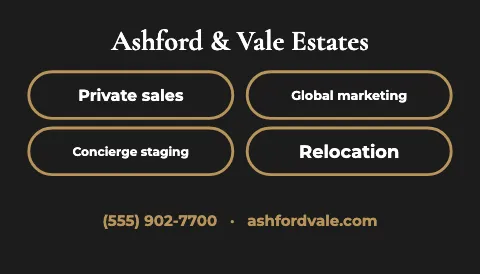 Luxury homes service chips magnet template