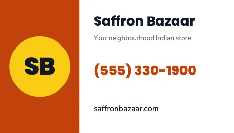 Indian grocery keep my number magnet template