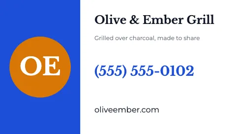 Mediterranean grill keep my number magnet template