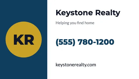 Real estate keep my number magnet template