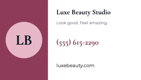 Salon & spa keep my number magnet template
