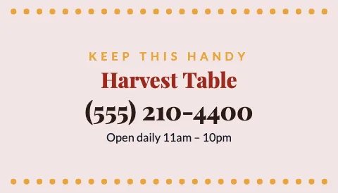 Restaurant keep it handy magnet template