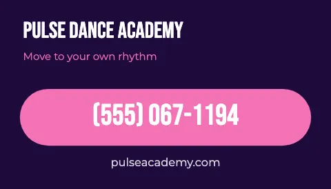 Dance studio phone pill magnet template