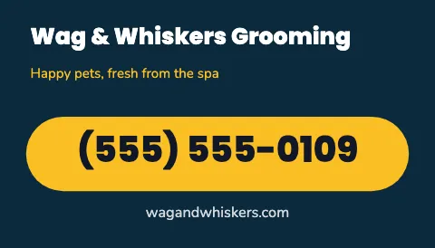 Pet grooming phone pill magnet template