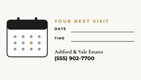 Luxury homes appointment reminder magnet template