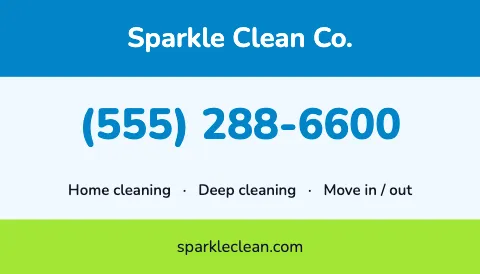 Cleaning services call us magnet template